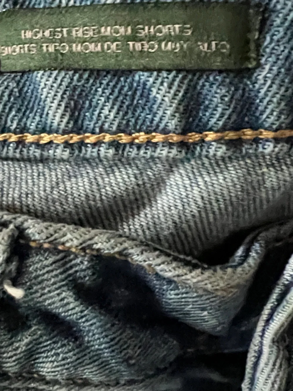 Wild Fable highest rise Mom Jean Shorts Happy on back pocket